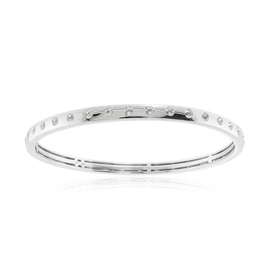 Bella Bangle in White Topaz