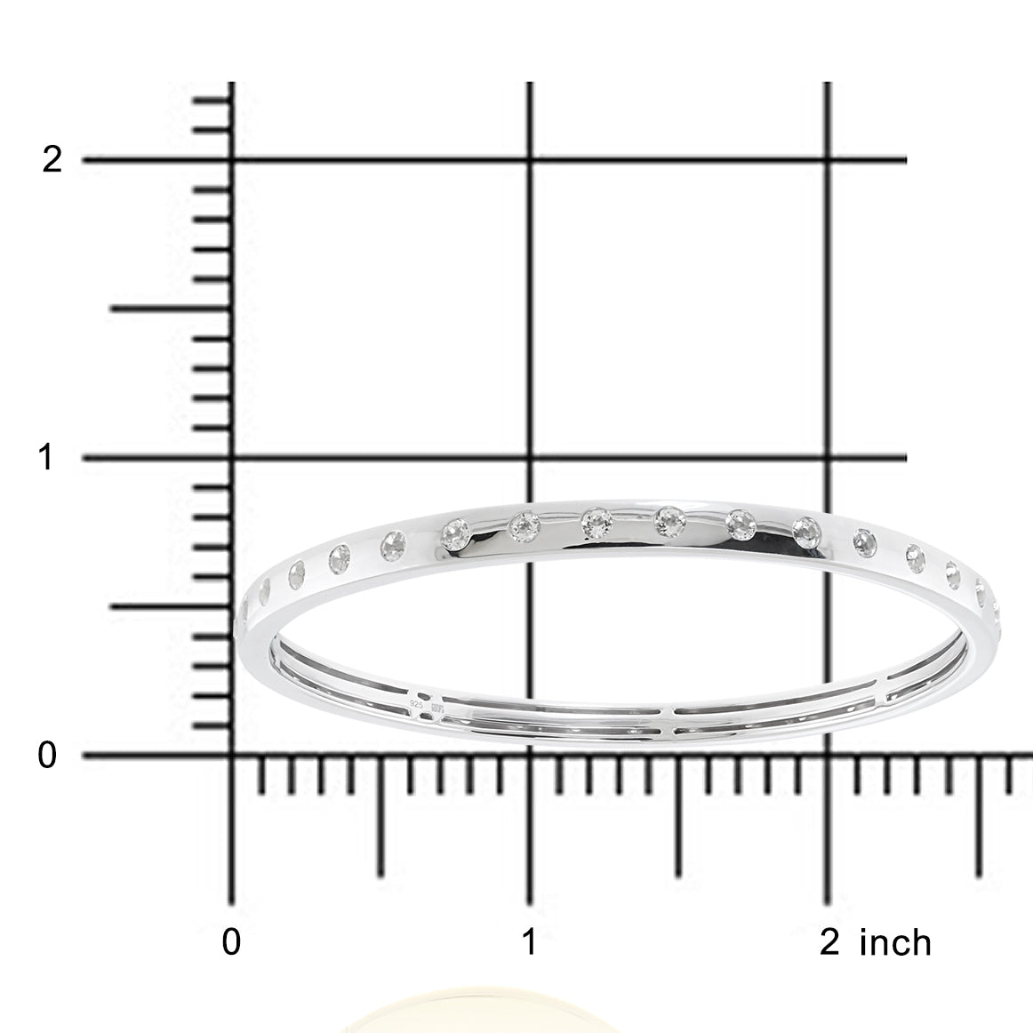 Bella Bangle in White Topaz