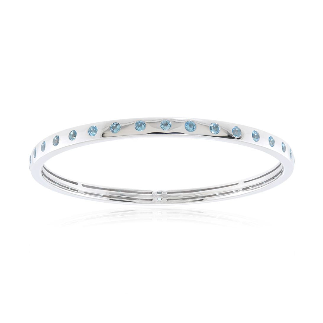 Bella Bangle in Swiss Blue Topaz