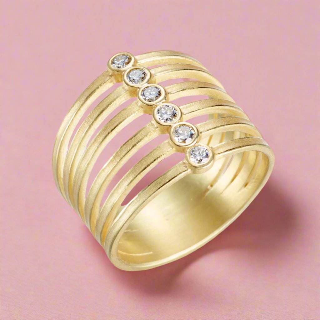 Diamond Zipper Ring