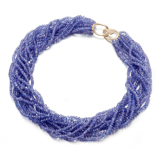 Gump's Signature Ten-Strand Tanzanite Twist Necklace