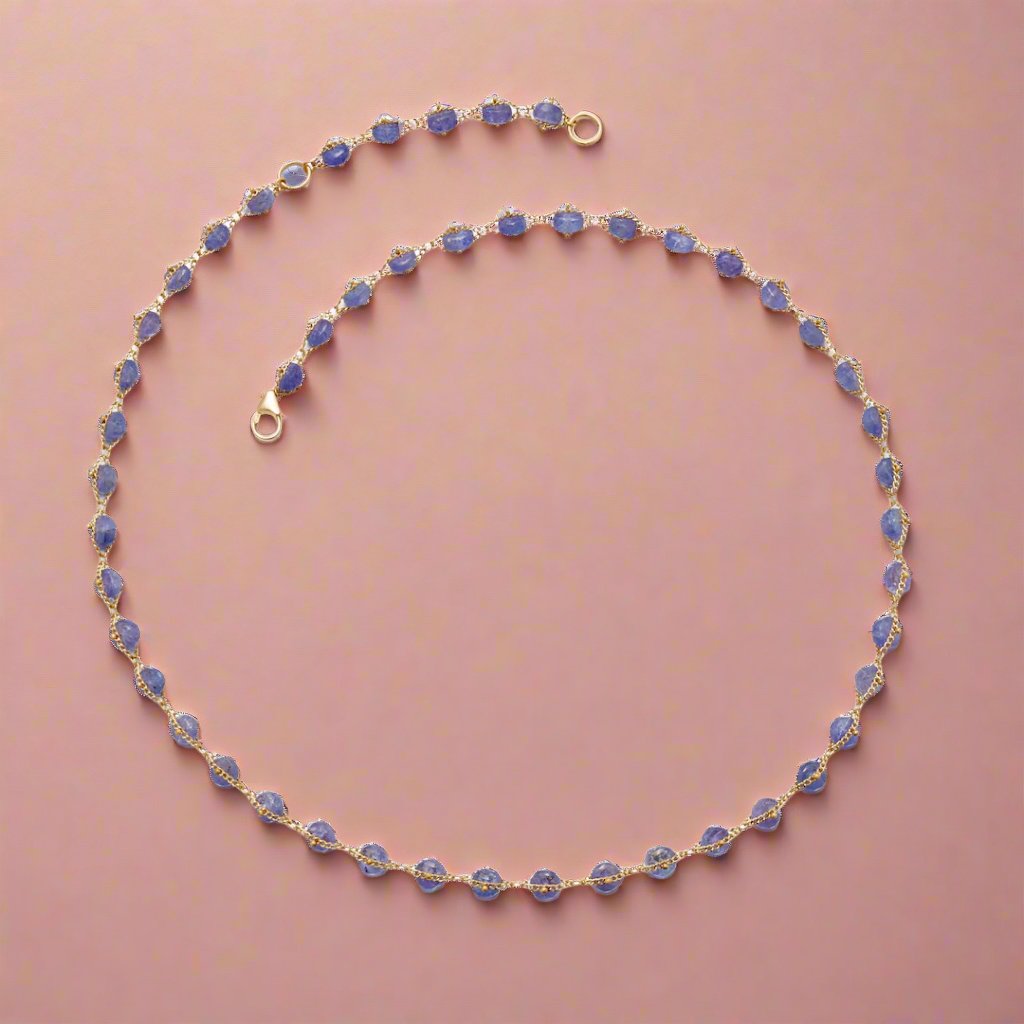 Woven Tanzanite Necklace