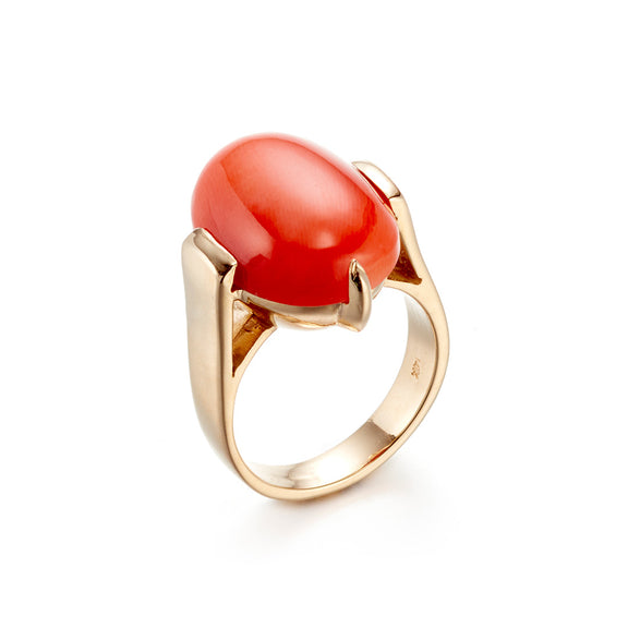 Gump's Signature Diana Ring in Coral