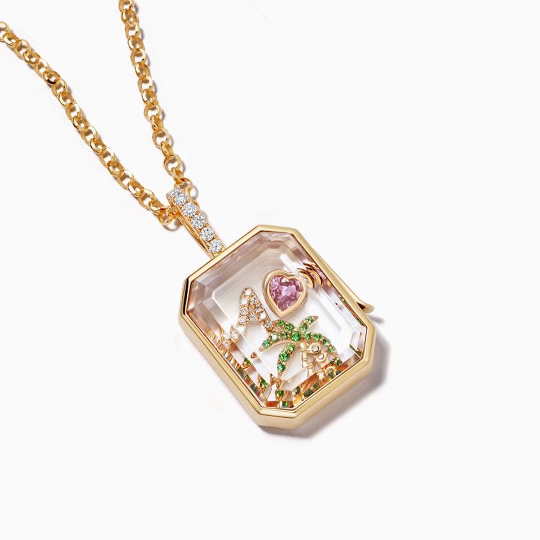 Baguette Diamond Locket