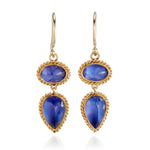 Amáli Tanzanite Oval & Pear Drop Earrings