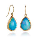 Ethiopian Opal Teardrop Earrings