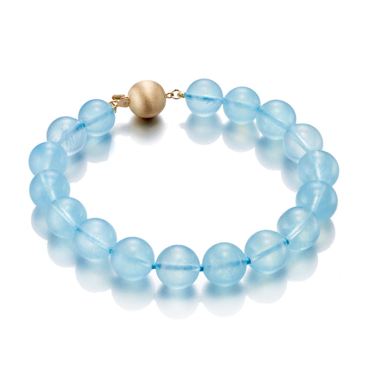 Gump's Signature Aquamarine Bead Bracelet