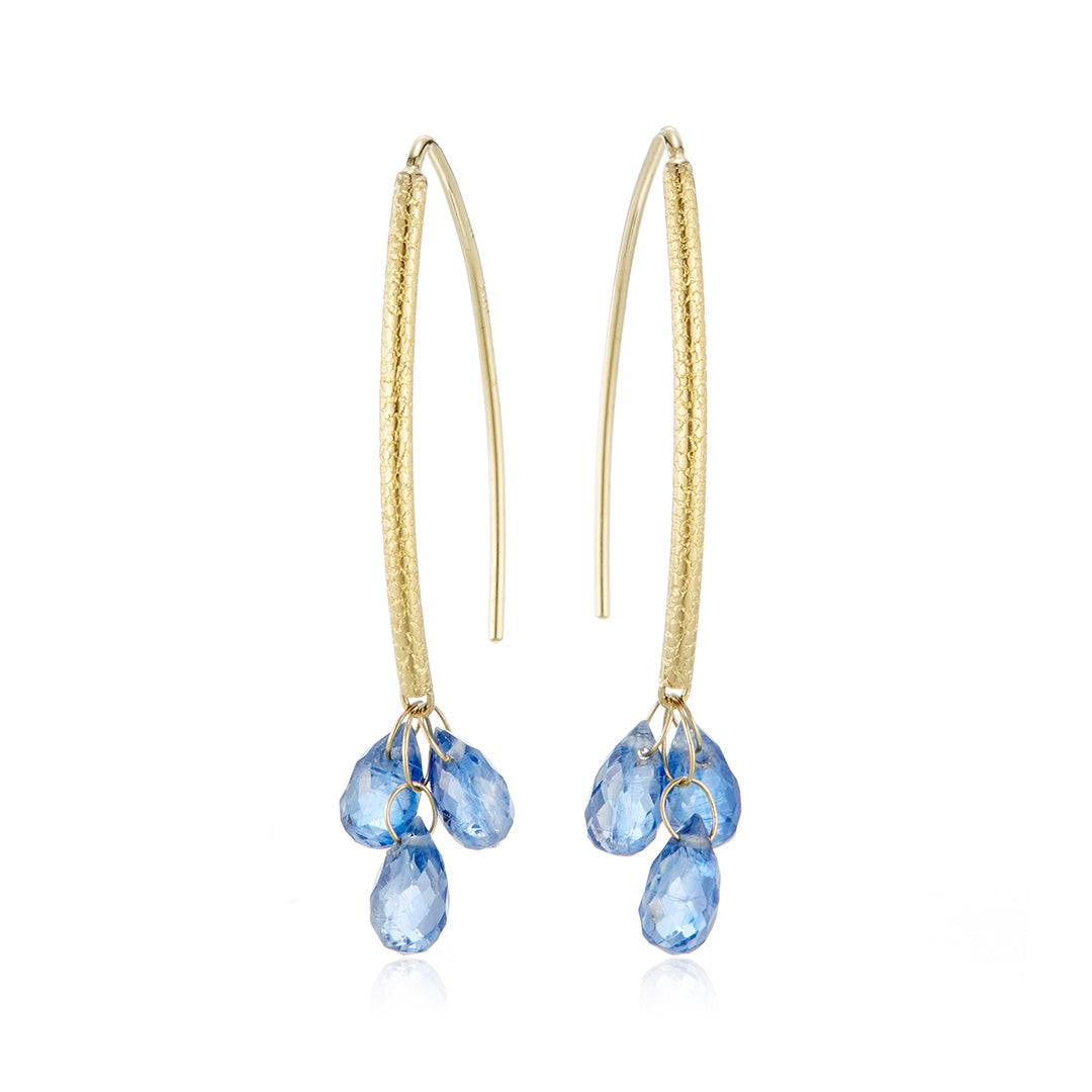 Barbara Heinrich Kyanite Navette Earrings