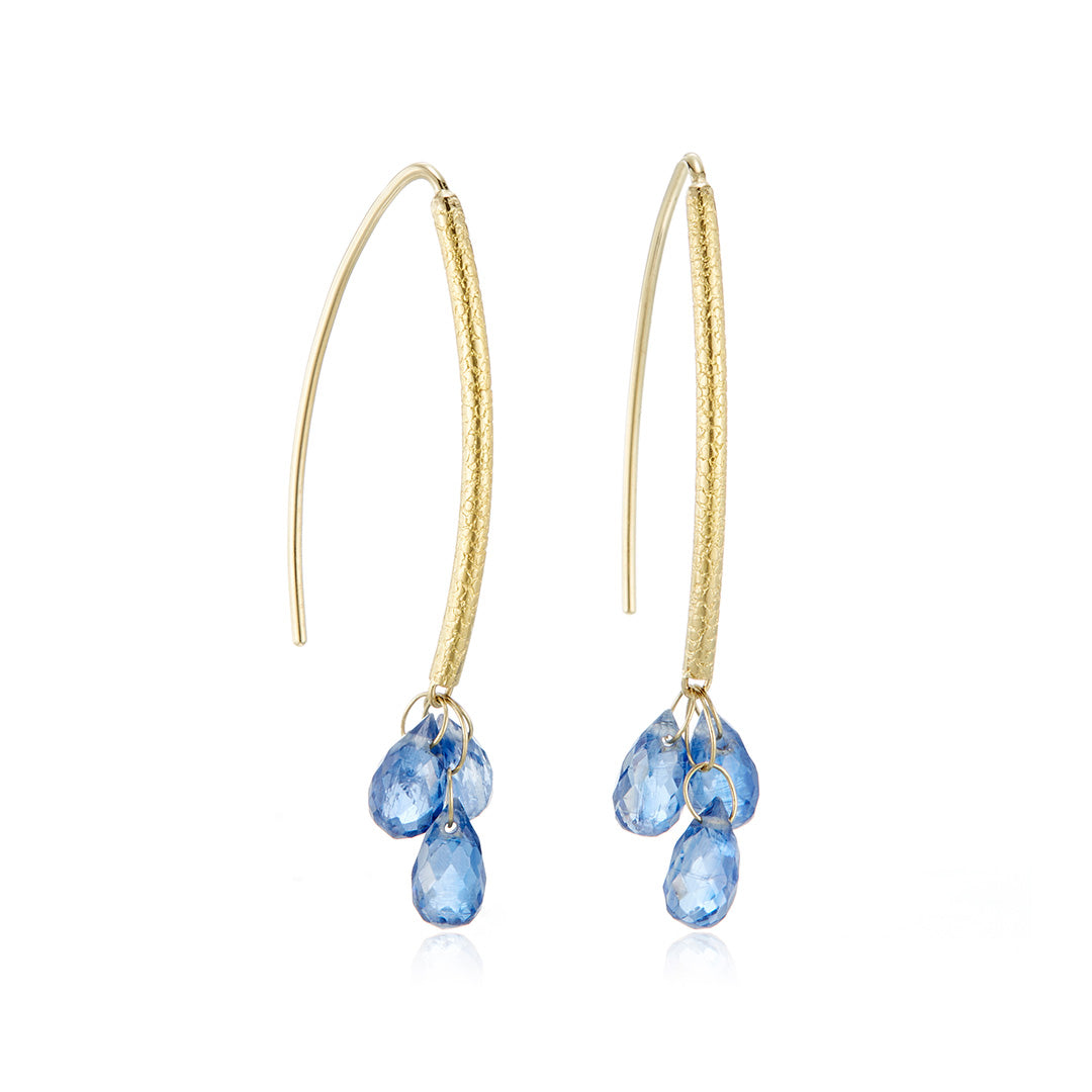 Kyanite Navette Earrings