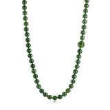 Gump's Signature Green Nephrite Jade Dragon Ball Rope Necklace
