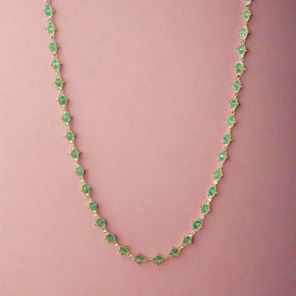 Emerald Woven Necklace