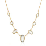 Kothari Chalcedony Ellipse Necklace