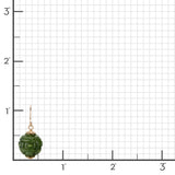Green Nephrite Jade Dragon Ball Earrings