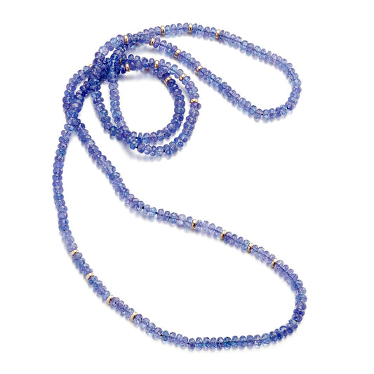 Gump's Signature Tanzanite Rope Necklace