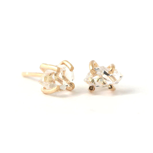 Melissa Joy Manning Prong-Set Herkimer Diamond Stud Earrings