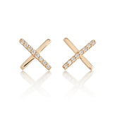 'X Marks the Spot' Diamond Earrings