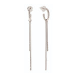 Elegance Diamond Drop Line Earrings