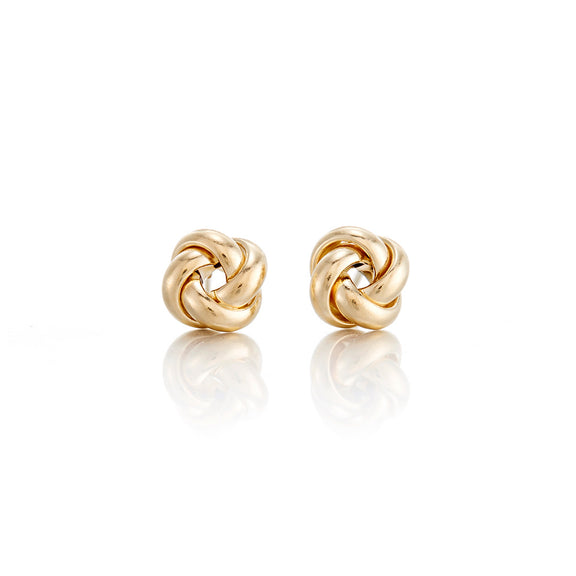 Petite Gold Knot Earrings