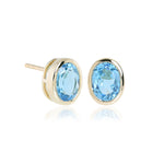 Gump's Signature Joan Stud Earrings in Swiss Blue Topaz