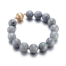 Gump's Signature 12mm Gray Jade Bead Bracelet