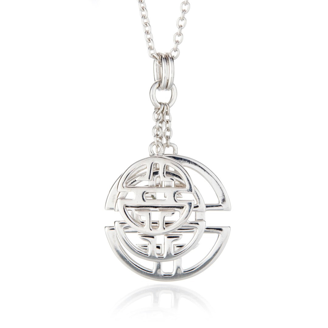 Triple Shou Charm Pendant Necklace