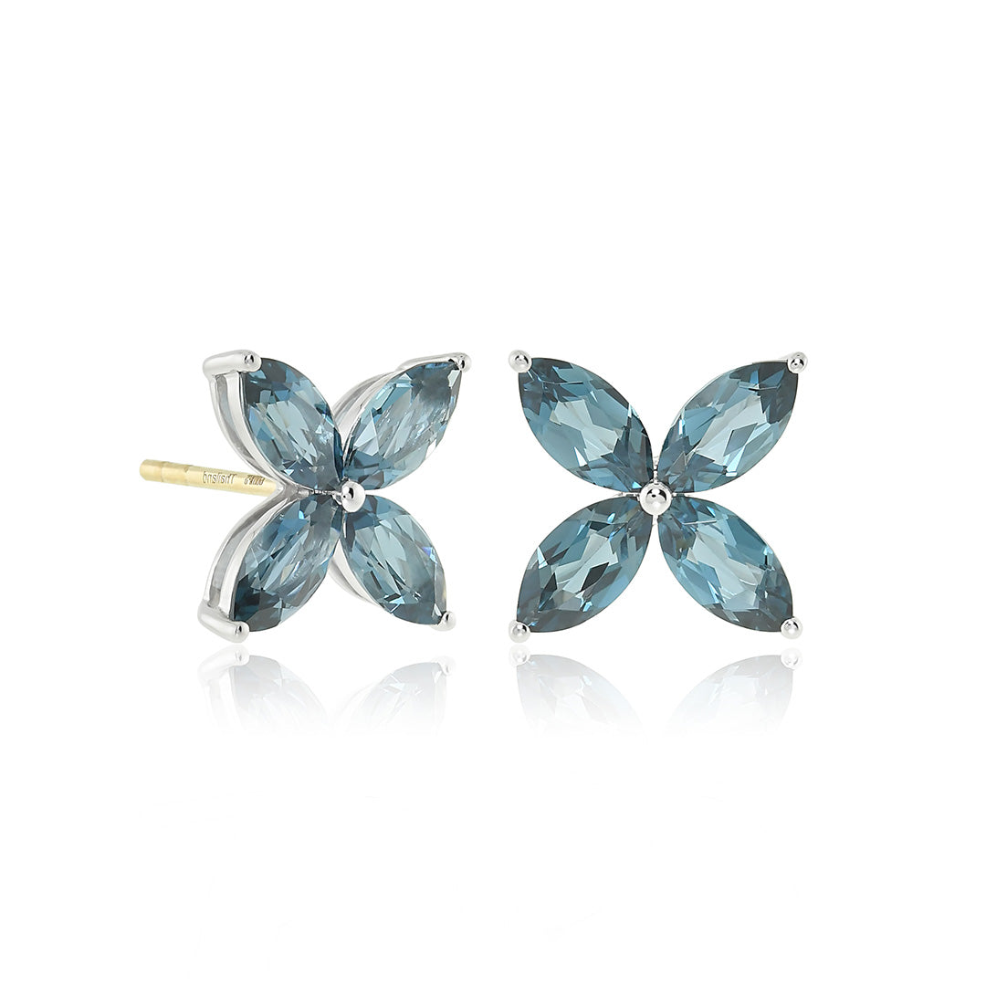 Gump's Signature Stella Earrings in London Blue Topaz