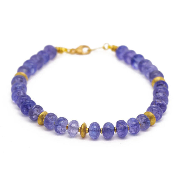 Barbara Heinrich Smooth Tanzanite Rondel Bracelet