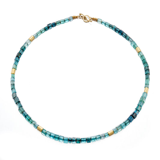 Barbara Heinrich Indicolite Tourmaline Bead Necklace