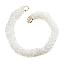 Gump's Signature 8-Strand Moonstone Twist Necklace with Diamond Clasp