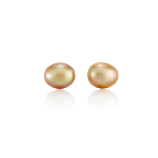 6mm Golden Keshi South Sea Pearl Earrings