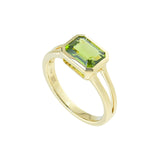 Rectangular Ring in Peridot