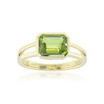 Gump's Signature Rectangular Ring in Peridot
