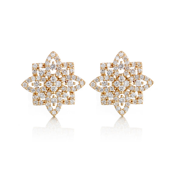 Gump's Signature Diamond 8-Point Star Earrings