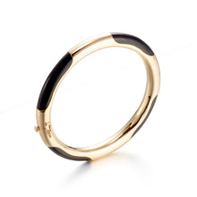 Gump's Signature Gold-Lined Black Jade Bangle