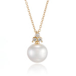 Gump's Signature Madison Pendant Necklace in Pearl & Diamonds