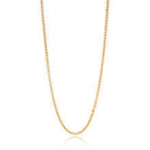 3mm Gold Wheat Chain Necklace