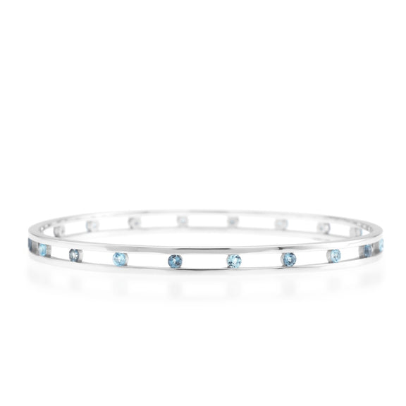 Gump's Signature Carousel Bangle in Swiss Blue Topaz