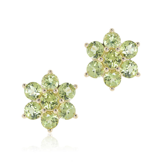 Aurora Earrings in Peridots