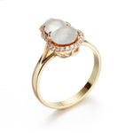 Gump's Signature Icy Jade & Diamond Gourd Ring