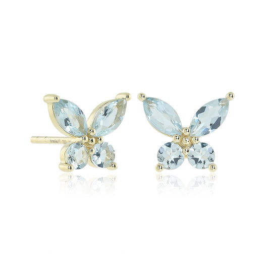 Gump's Signature Papillon Earrings in Aquamarines