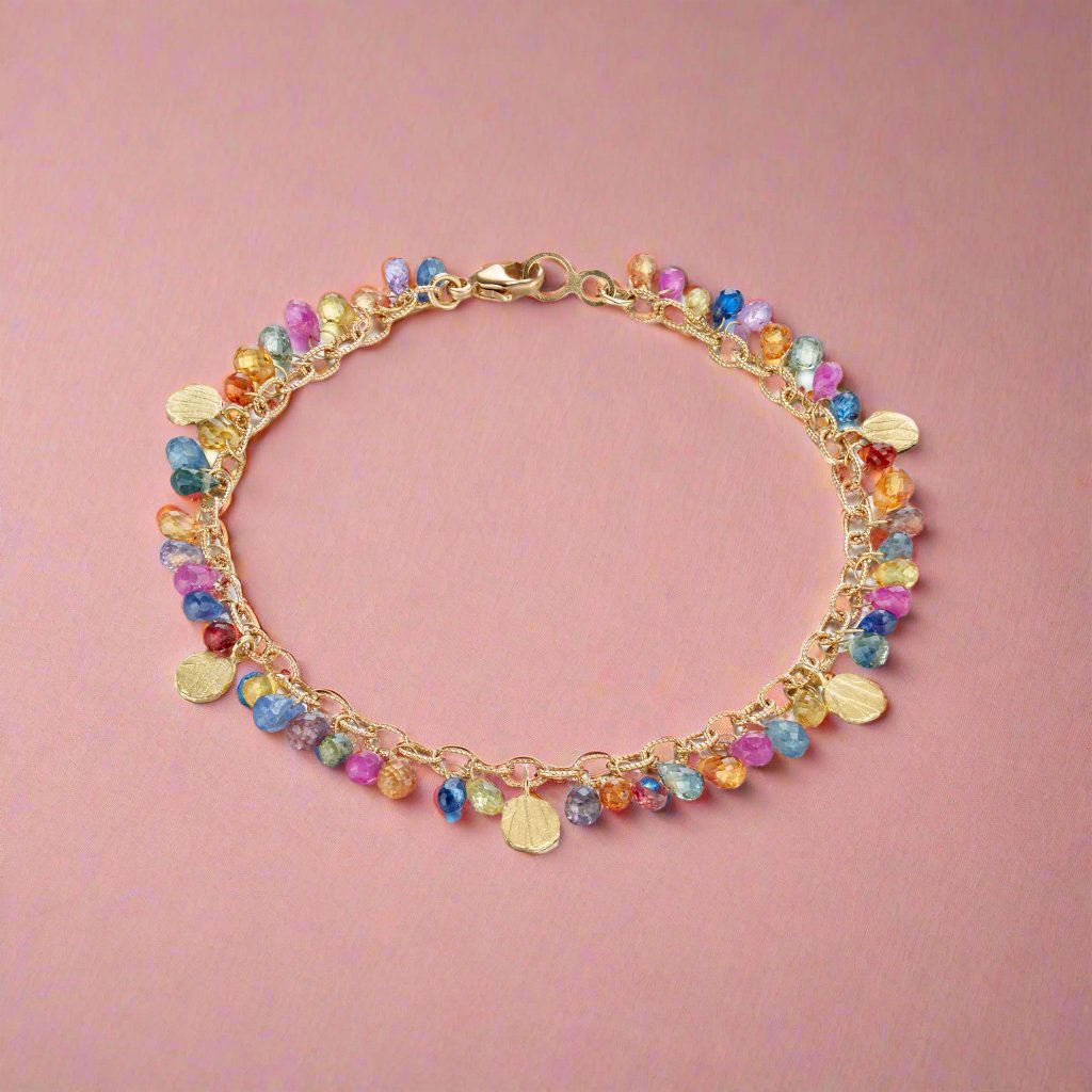 Multi-Color Sapphire Bracelet