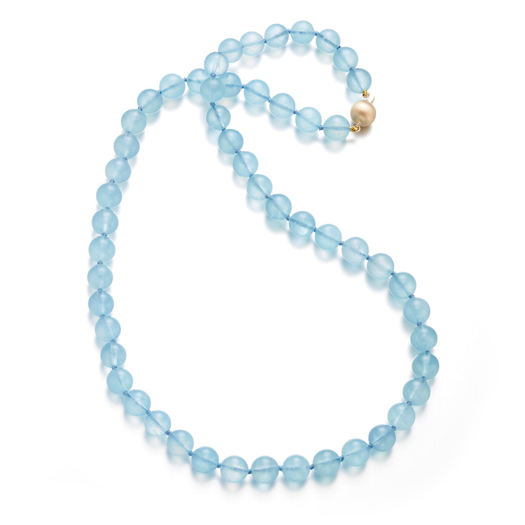 Gump's Signature 10mm Aquamarine Long Necklace