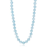 10mm Aquamarine Long Necklace
