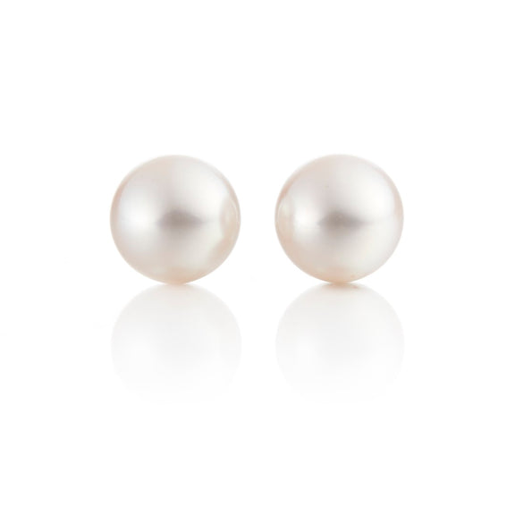 Gump's Signature 9.5mm White Akoya Pearl Earrings