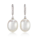 Gump's Signature Chelsea Earrings in South Sea Pearls & Diamonds