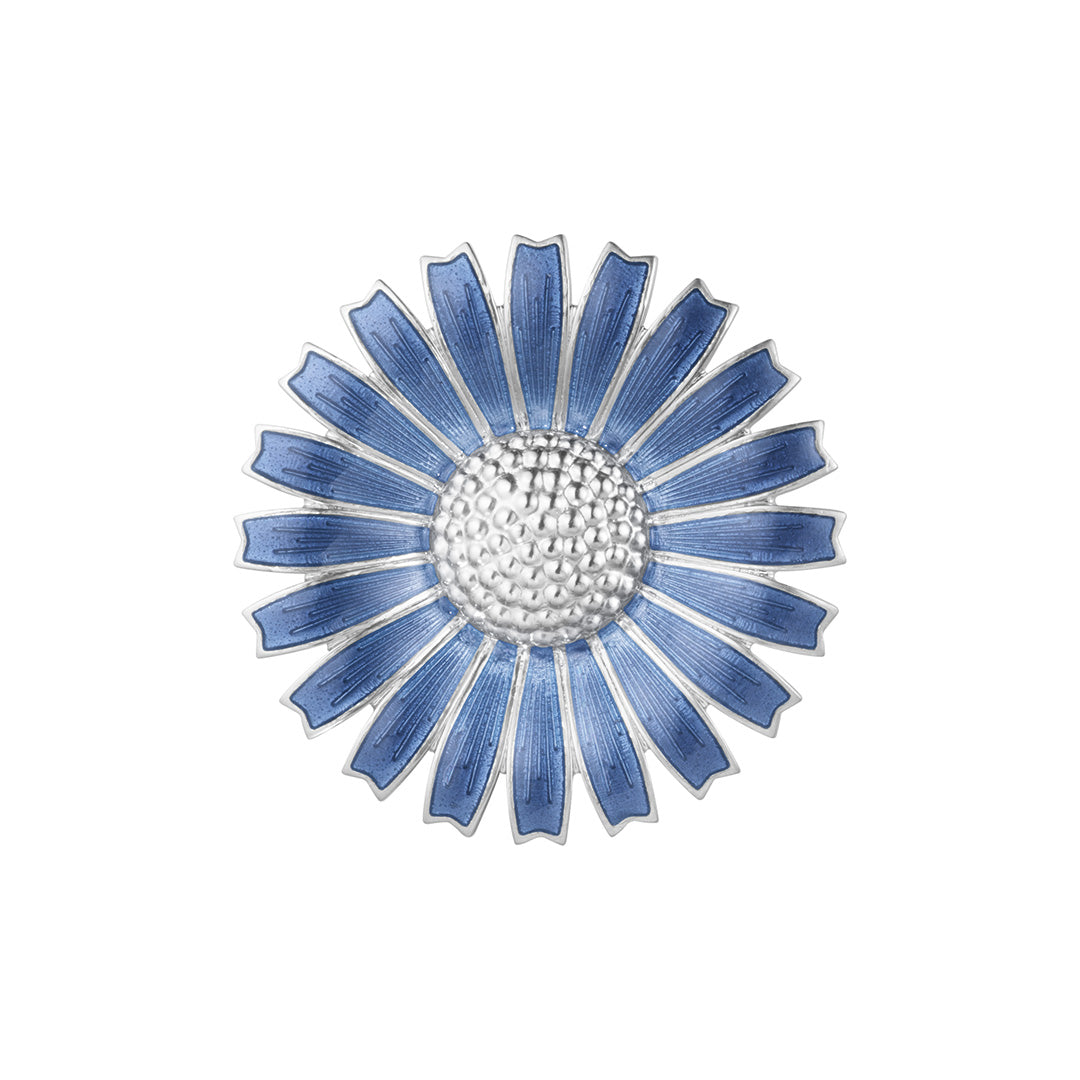 Georg Jensen Blue Daisy Brooch