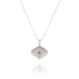 Adel Chefridi Pink Sapphire North Star Pendant Necklace