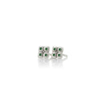Adel Chefridi Emerald Clover Stud Earrings