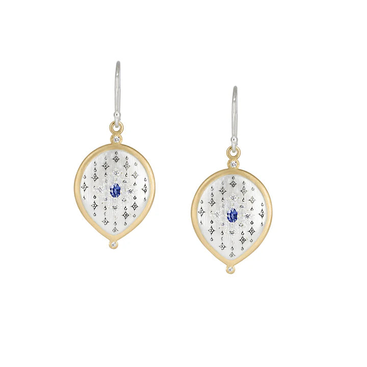 Adel Chefridi Sapphire & Diamond Equinox Earrings