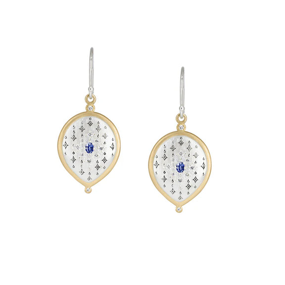 Adel Chefridi Sapphire & Diamond Equinox Earrings